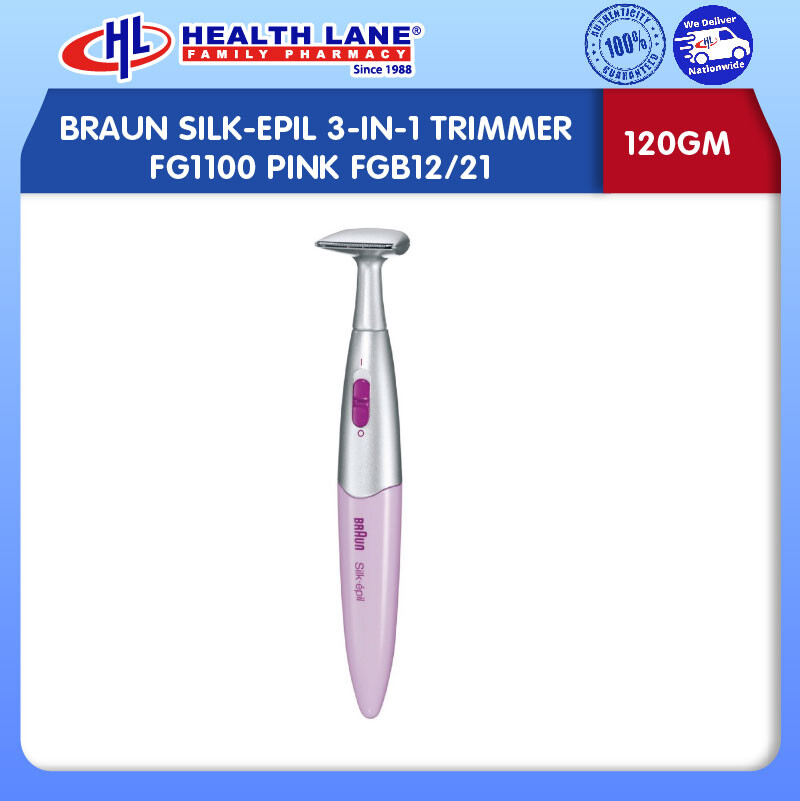 BRAUN SILK-EPIL 3-IN-1 TRIMMER FG1100 PINK FGB12/21 (120GM)
